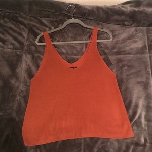 Burnt Orange Forever 21 Cropped Tank